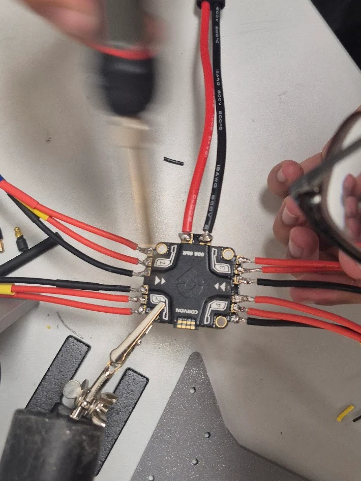 Hand-soldering the 4-in-1 ESC