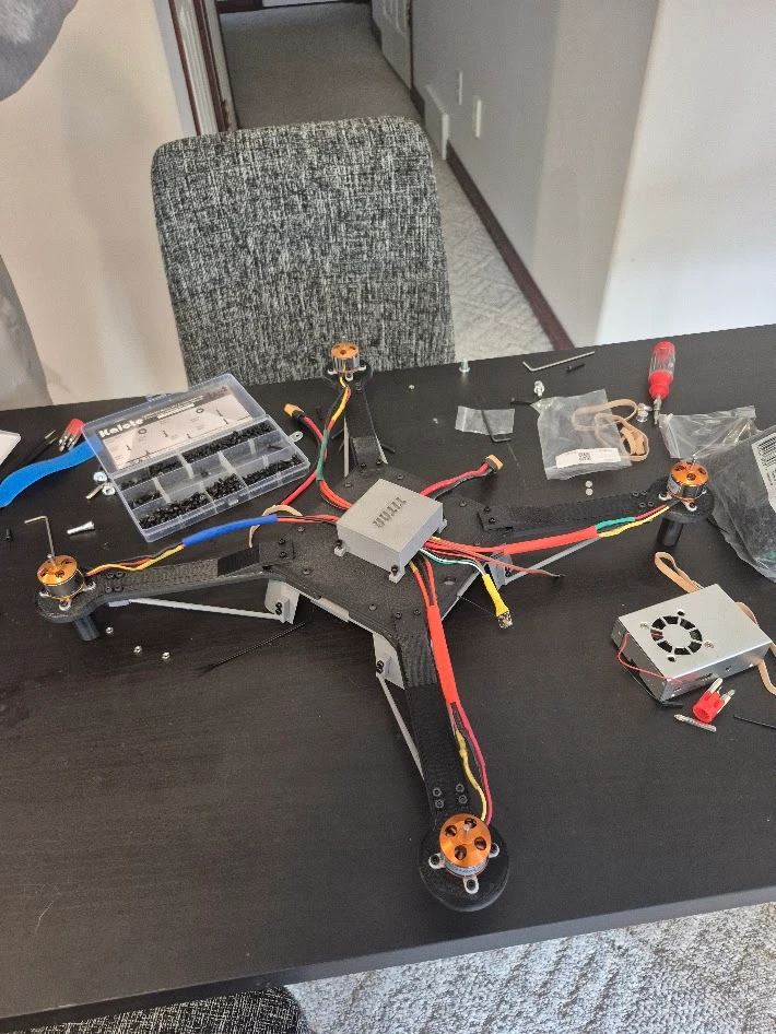 v3 assembly on the bench